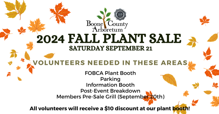 Plant Sale Volunteers Needed